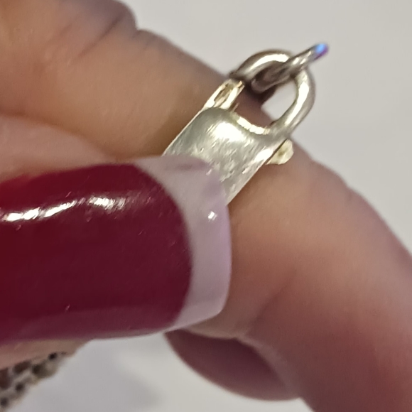 925 oversized pendant with chain (this is a choker necklace) - Picture 4 of 11